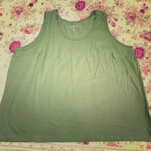New Avocado Green Woman Within Tank Top 26/28 2X